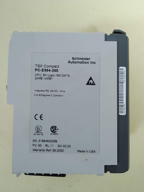Schneider TSX Compact PC-E984-265 CPU 8K Logic 16K Data 2xMB 1xMB+ SV. 02.00 NEw - Image 5