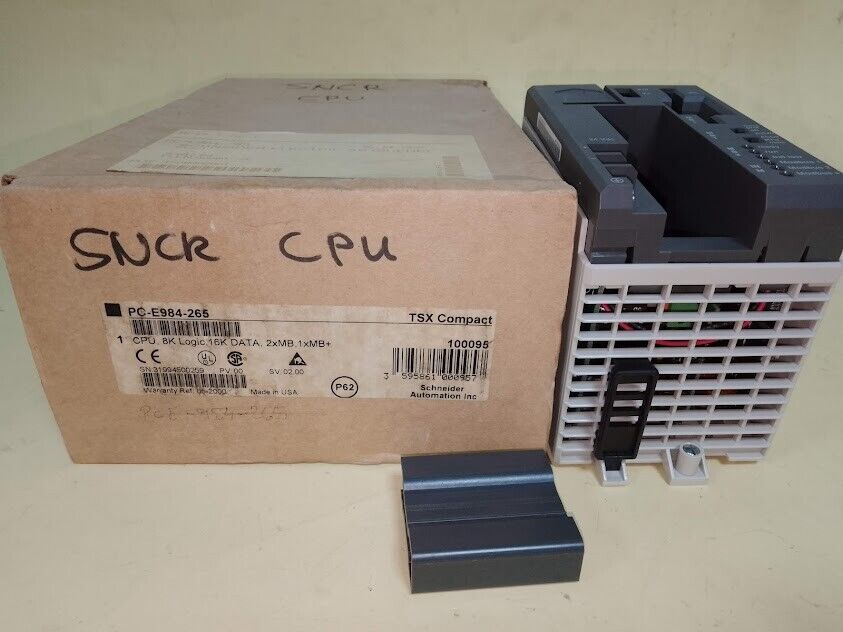 Schneider TSX Compact PC-E984-265 CPU 8K Logic 16K Data 2xMB 1xMB+ SV. 02.00 NEw - Image 2
