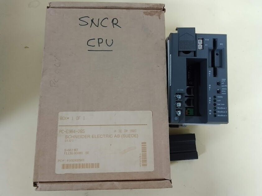 Schneider TSX Compact PC-E984-265 CPU 8K Logic 16K Data 2xMB 1xMB+ SV. 02.00 NEw