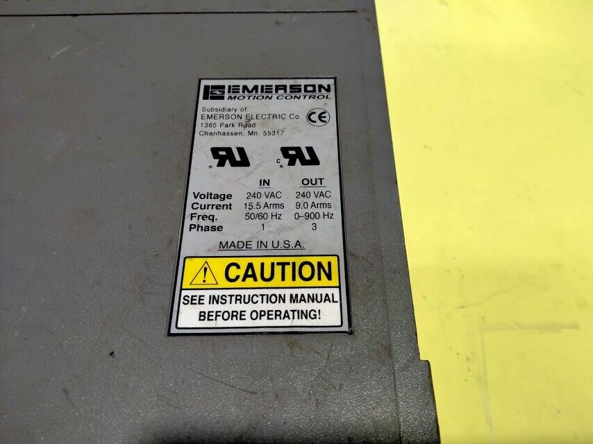 Emerson Motion Control P/N 960501-10 Rev. A1 EN-208-00-000 EN-208 Servo Drive - Image 3