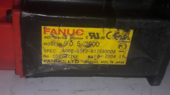 Fanuc AC Servo Motor B0.5/3000 A06B-0113-B175#0008 date. 2004-11