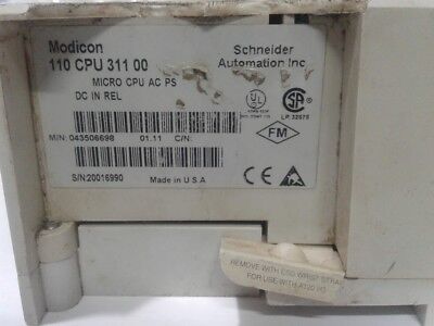 AEG Modicon Micro 110 CPU 31100 micro cpu ac ps schneider automation - Image 2