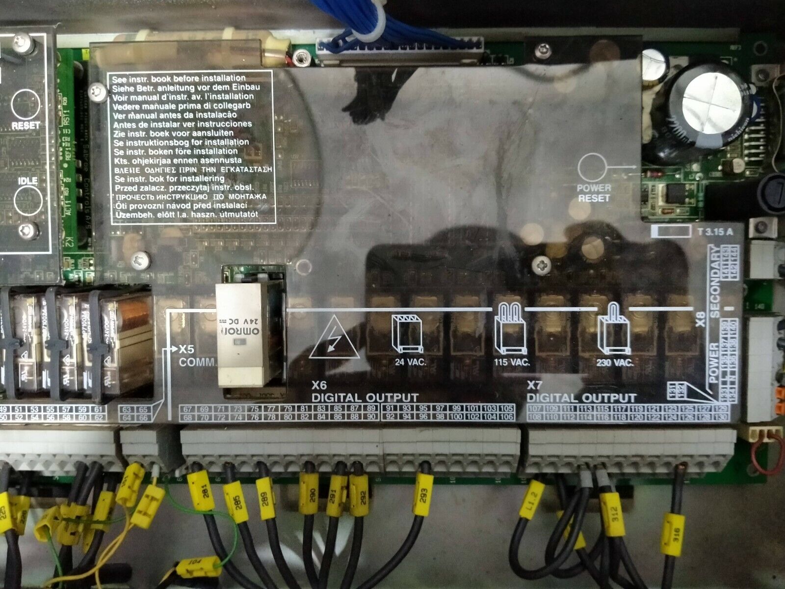 Mission power panel Sabroe unisab II 1606-002 5.13 050524 Aalborg industries - Image 9