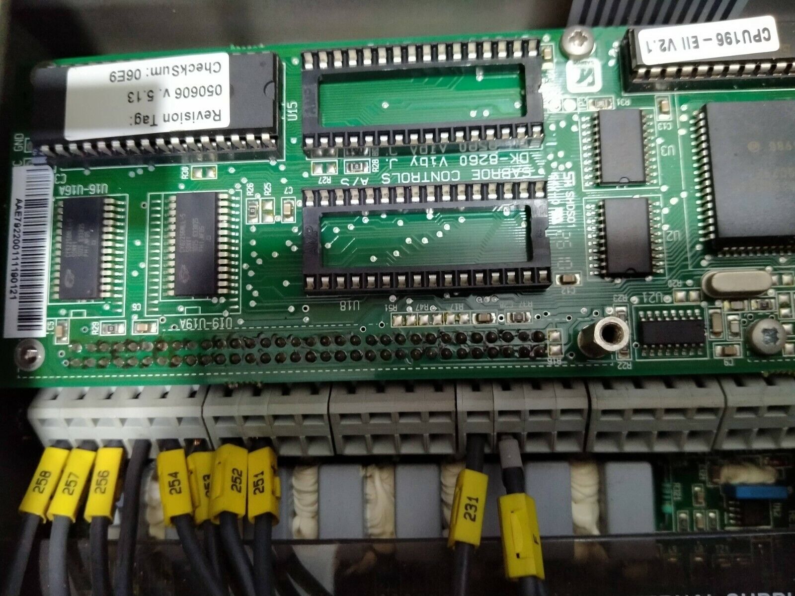 Mission power panel Sabroe unisab II 1606-002 5.13 050524 Aalborg industries - Image 8