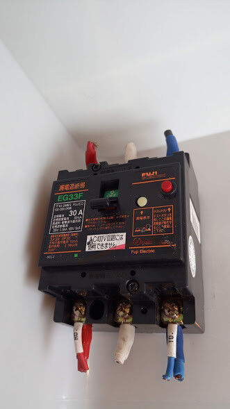 Fuji Electric Circuit Breaker EG33F 30A 30mA 3 Pole