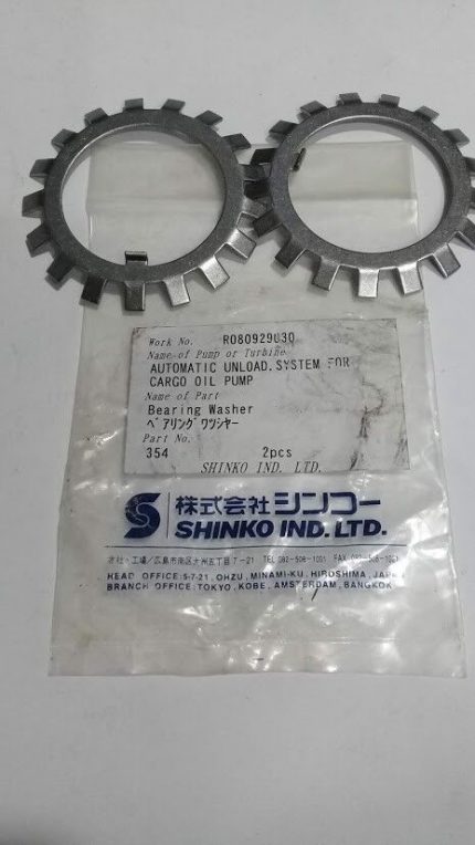 Shinko Ind Ltd 354 Bearing Washer 2pcs Automatic Unload System for Cargo Oil Pum
