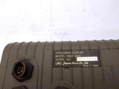 JRC NWZ-4550 GPS/LORAN Display Ver. R1.03 Marine Navigator NWZ4550 - Image 9