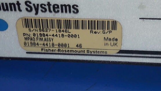 Fisher Rosemount Systems 01984-4418-0001 Rev G/P Analog Output Field Interface M - Image 2