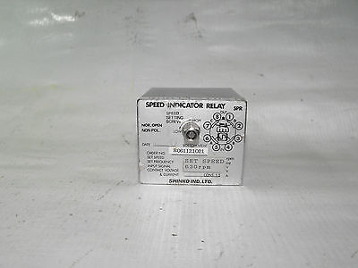 Shinko IND LTD  Speed Indicator Relay R061121021 630 Rpm With base