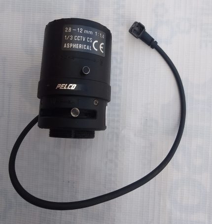 Pelco 13VD2.8-12 1/3″ Varifocal Auto Iris CCTV Lens VFCL 2.8-12mm F/1.4 DC CS
