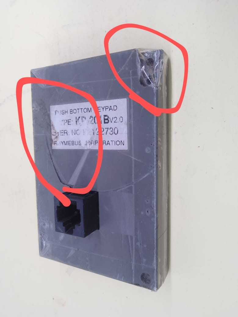 Rhymebus Corporation KP-201B Ver 2.0 Keypad Panel KP201B Push Bottom Keypad With Cable - Image 7