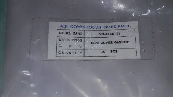 TANABE Air Compressor spare parts VH-475D side cover gasket set of 10 Marine Sto - Image 4