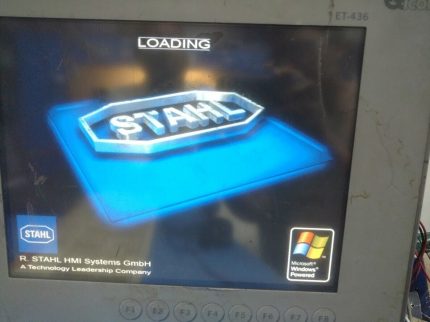 STAHL Hmi System Exicom ET-436 Keyb.Rev. 1.10 HW 200020730000 SW 200120701000