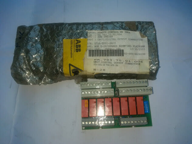 ABB 5716-0001-SH/2 DATD 306 2B 2668184-421/3 Digital Output Connection Unit 5716