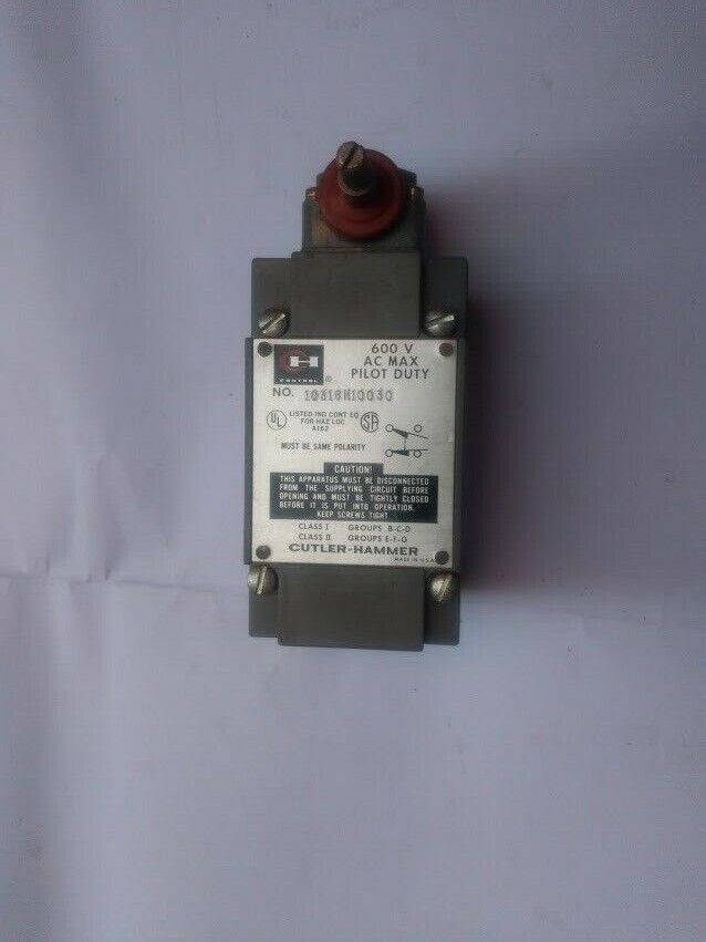 Cutler Hammer 10316H10030 Limit Switch 600v AC MAX New - Image 2