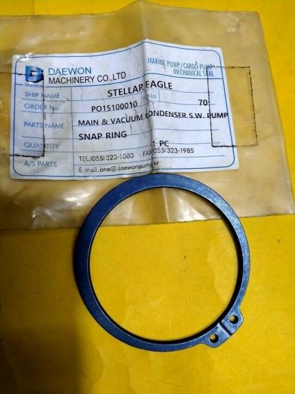 Daewon Machinery Snap Ring 70 Main & Vacuum condnesor SW PUMP New