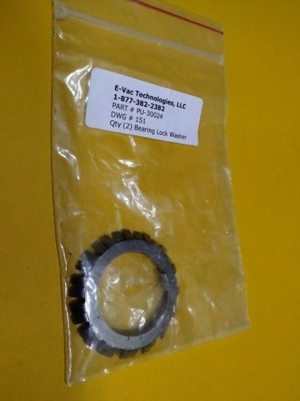 E-Vac Technologies, LLC Bearing lock washer PU-30024 New