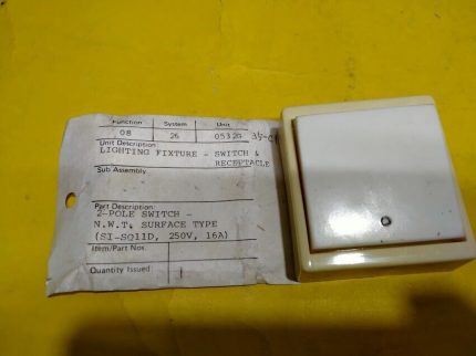 SI-SQ11D 2 Pole switch N.W.T surface type Lighting fixture for marine New