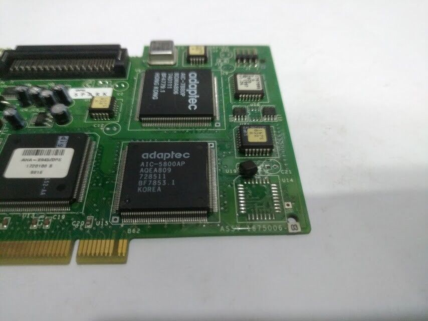 Adaptec AHA-8945/DPS 1394 Ultra Wide SCSI PCI Host Adapter 1675007-00 Rev C 1675 - Image 3