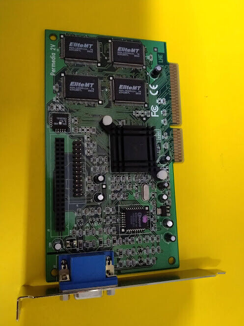 3Dlabs Permedia 2V DA334A- 81810-1099 Bios Ver. 2.2 AGP VGA Card 8MB - Image 5