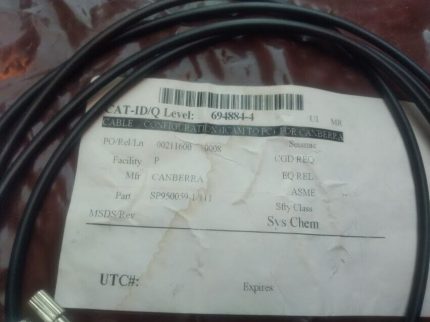 Canberra P/N SP950059-1-111 Lemo Configuration Cable PC SP9500591111 New