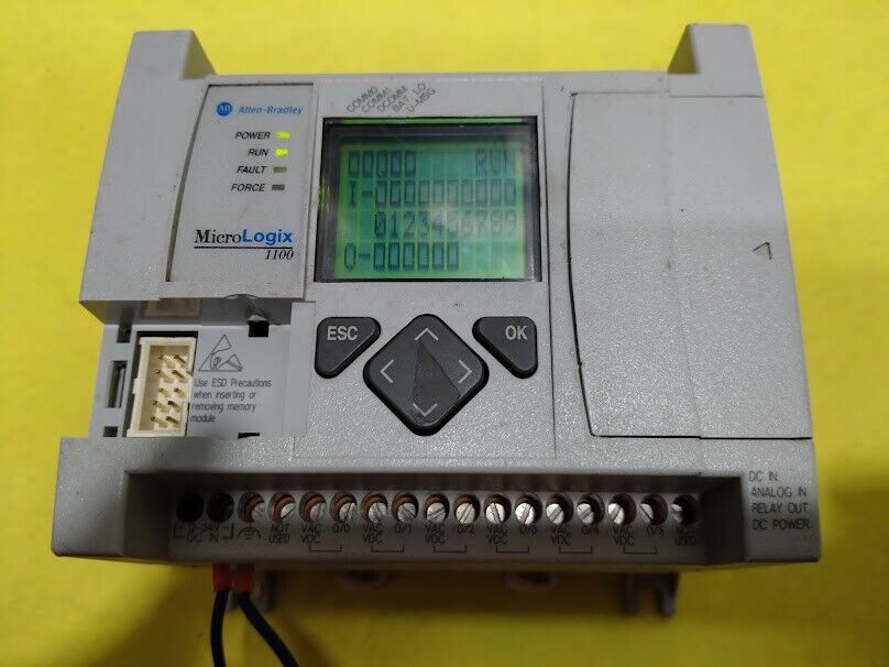 Allen-Bradley 1763-L16DWD Ser. B Rev. B FRN 8.0 MicroLogix 1100 Controller