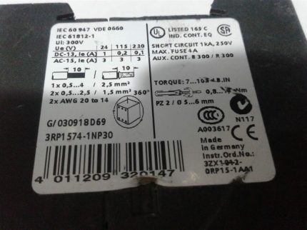 Siemens Time Relay 3RP1574-1NP30 siemens simirel