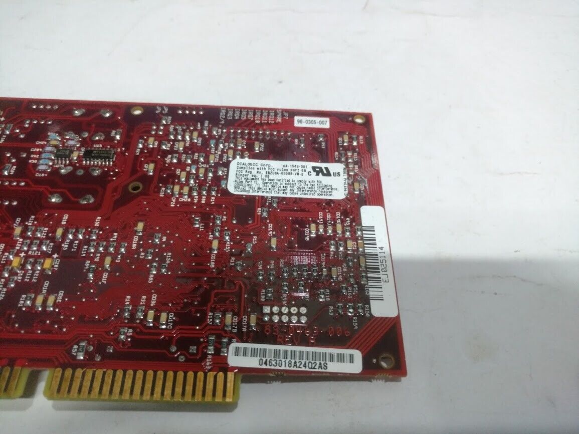 Dialogic Proline/2V Port Analog ISA Telephony Board 85-0463-018 Rev A 96-0305-00 - Image 4