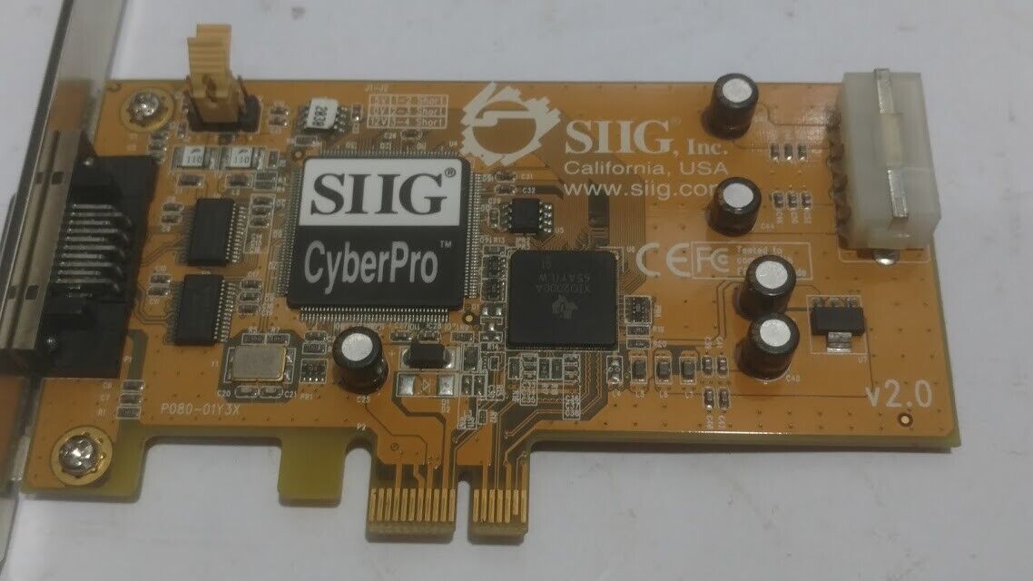 CyberPro SIIG Cyberserial JJ-E20011-S2 JEH2734X0018 PCI-E V 2.0 - Image 3