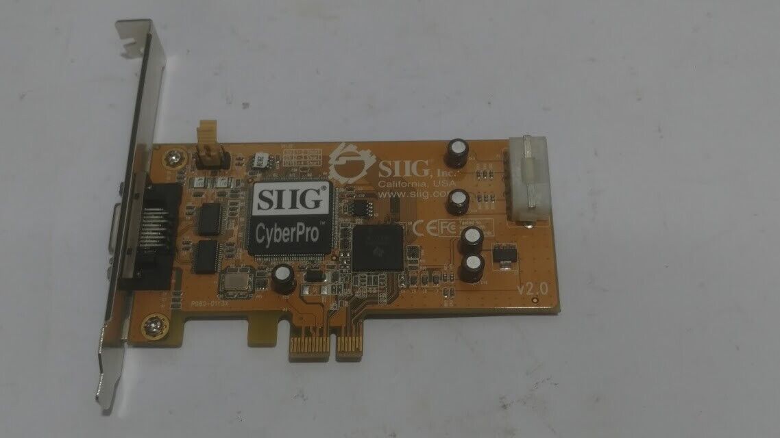 CyberPro SIIG Cyberserial JJ-E20011-S2 JEH2734X0018 PCI-E V 2.0 - Image 2