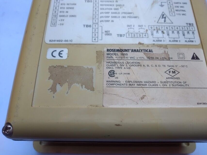 Rosemount Analytical 1055 Solu Comp II 1055-01-10-22 SW Ver. 3.21 - Image 6