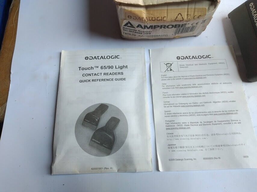 DataLogic Touch 90 Light-USB Barcode Scanner Amprobe BC-MT204S USB New - Image 4