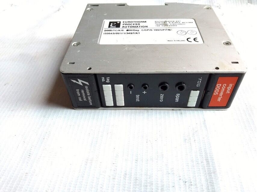 Eurotherm D005/TC/K/0 00/Deg. C/0P/0-10V/UP/TB/-I33543/001 Input Converter - Image 3