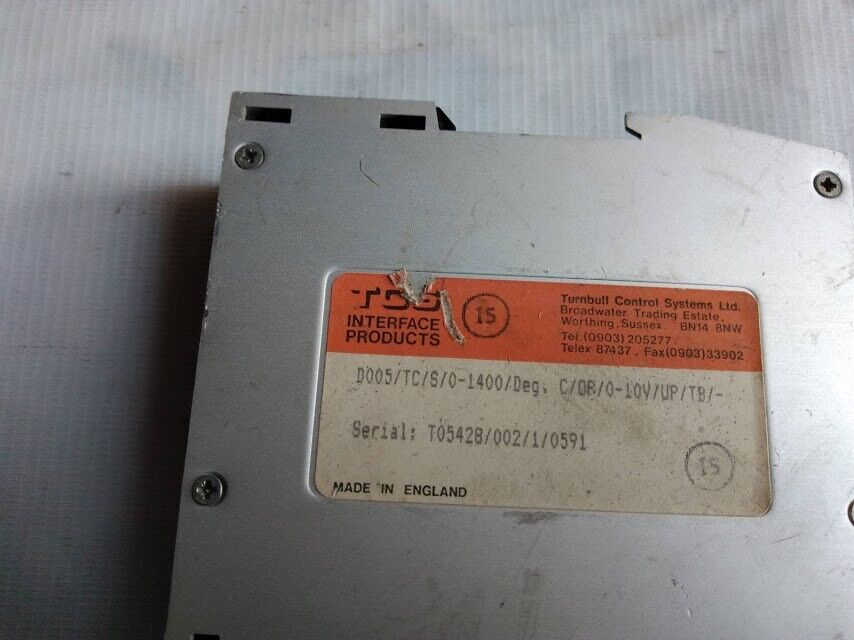 Turnbull Control system D005/TC/S/0-1400/Deg . C/0P/0-10V/UP/TB/ Input Converter - Image 6