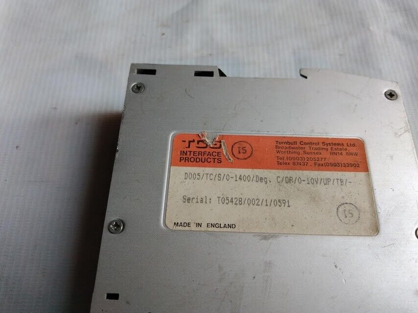 Turnbull Control system D005/TC/S/0-1400/Deg . C/0P/0-10V/UP/TB/ Input Converter - Image 5