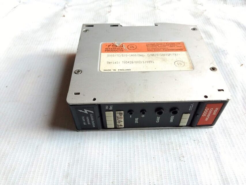 Turnbull Control system D005/TC/S/0-1400/Deg . C/0P/0-10V/UP/TB/ Input Converter - Image 3