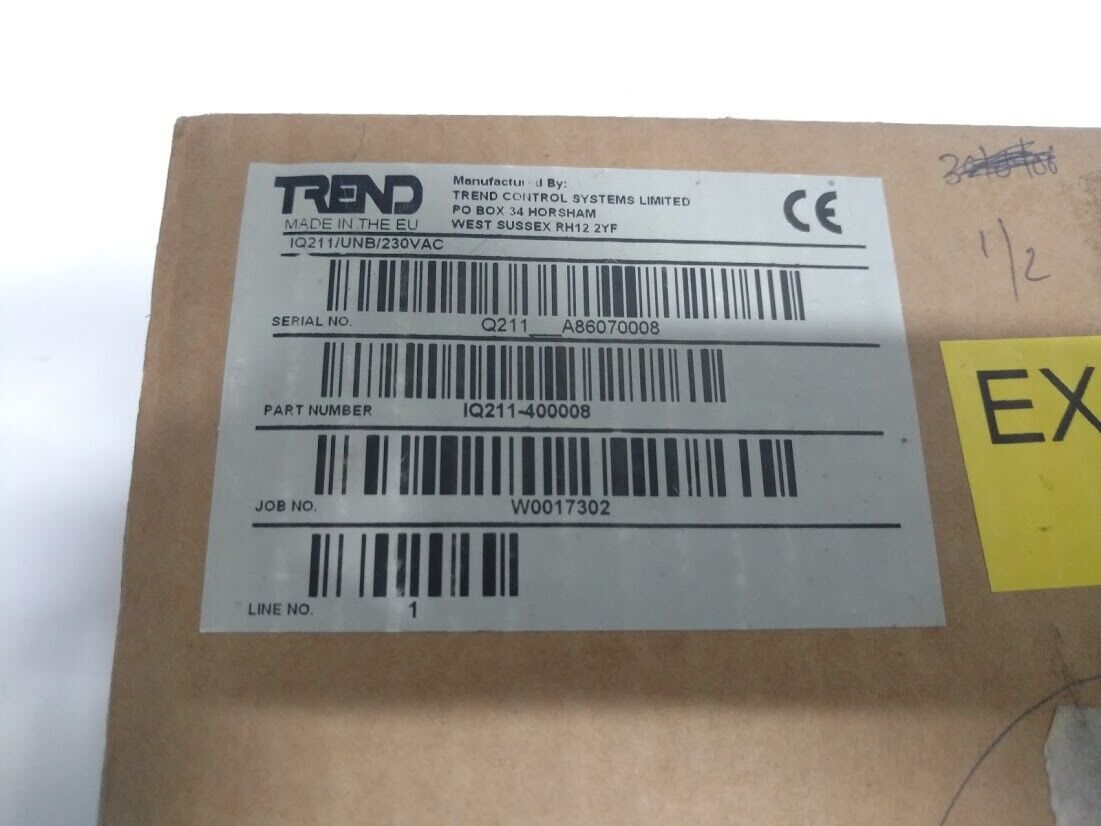 Trend IQ210 IQ211-400008 IQ211/UNB/230VAC Control Module IQ211400008 New - Image 10