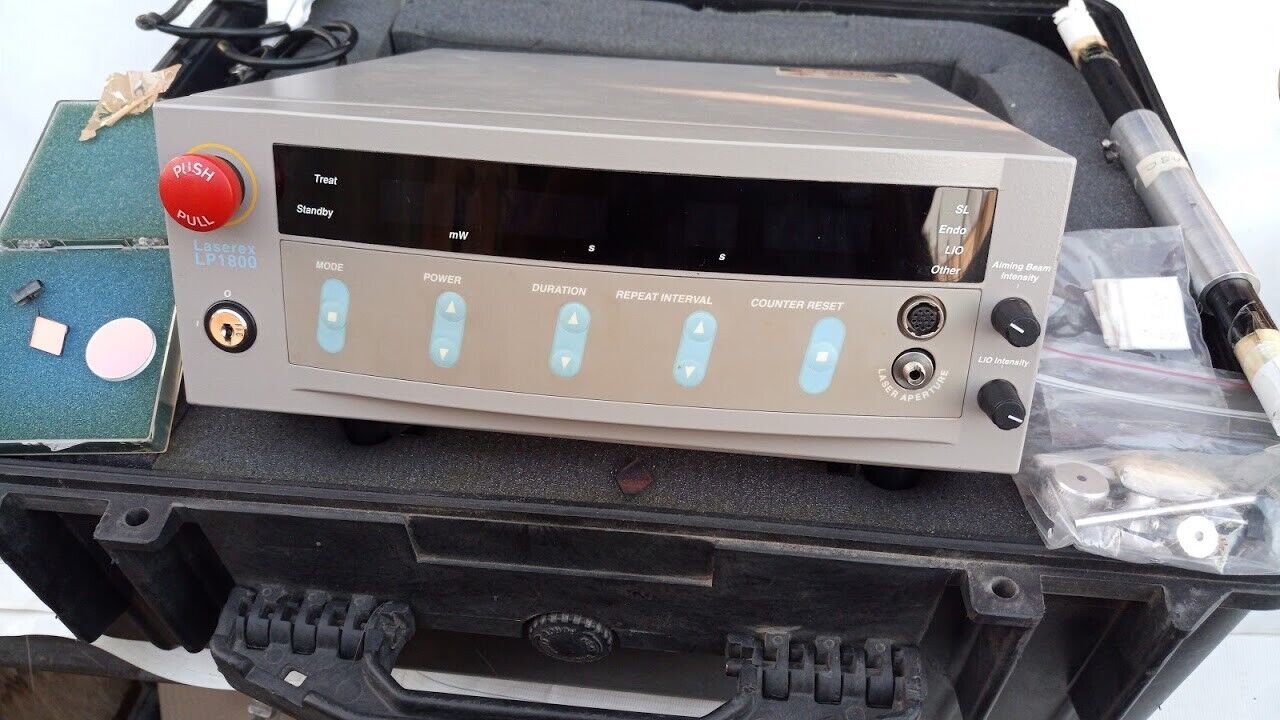 Ellex Laserex LP 1800 Taracan pty ltd LP1800 in Pelican protectiv case