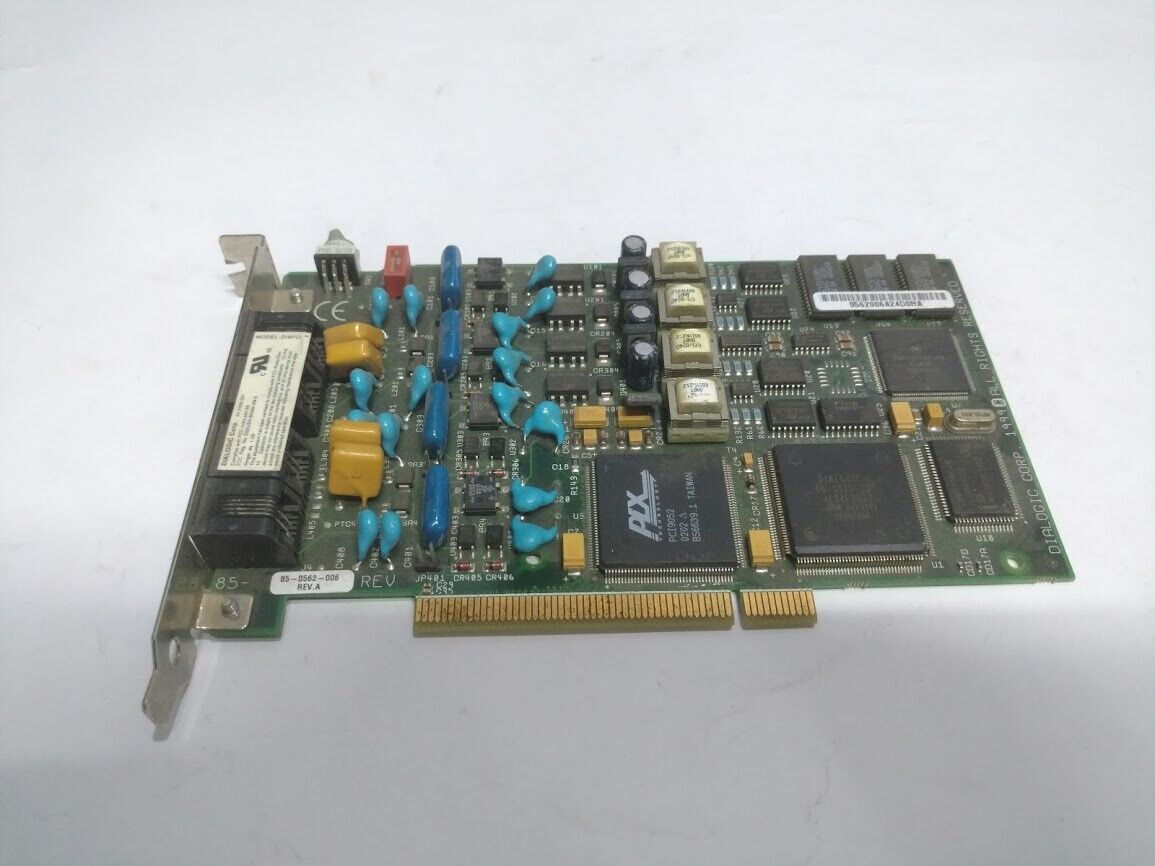 Dialogic D/4PCI 83-0562-003 Rev A 96-0676-001 85-0562-006 Rev.A PBX 4 port In