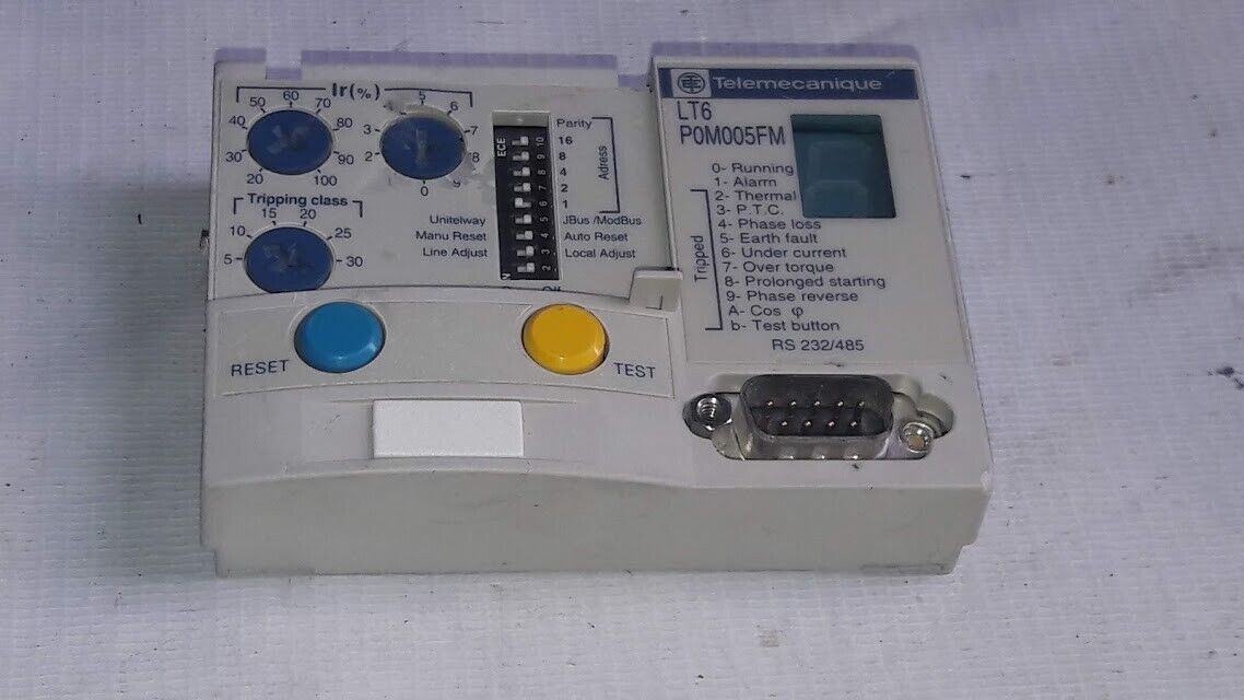 Telemecanique LT6 P0M005FM Front Keypad Assy Motor Protection Overload Relay LT6P0M005FM - Image 3