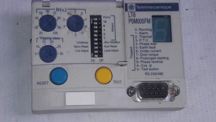 Telemecanique LT6 P0M005FM Front Keypad Assy Motor Protection Overload Relay LT6P0M005FM