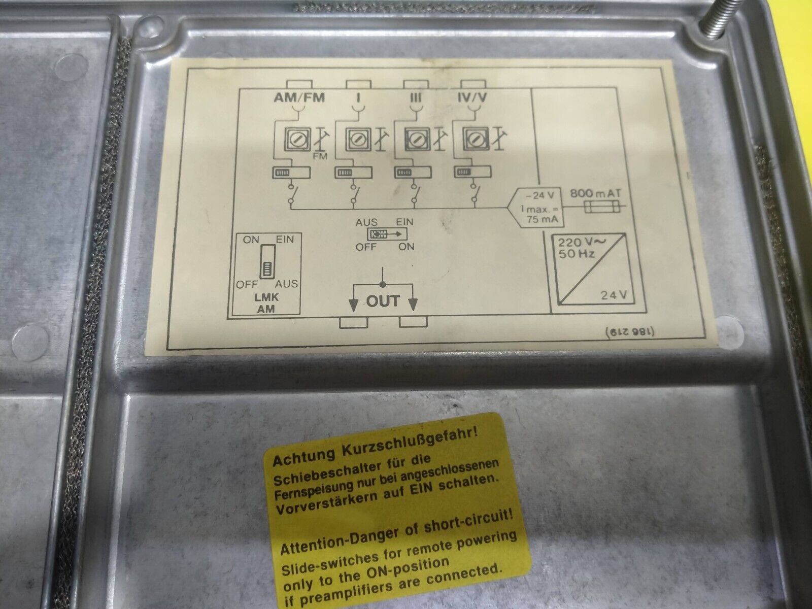 SELEKTIVER MEHRBEREICHS VSN 604 Multi Band Amplifier - Image 6