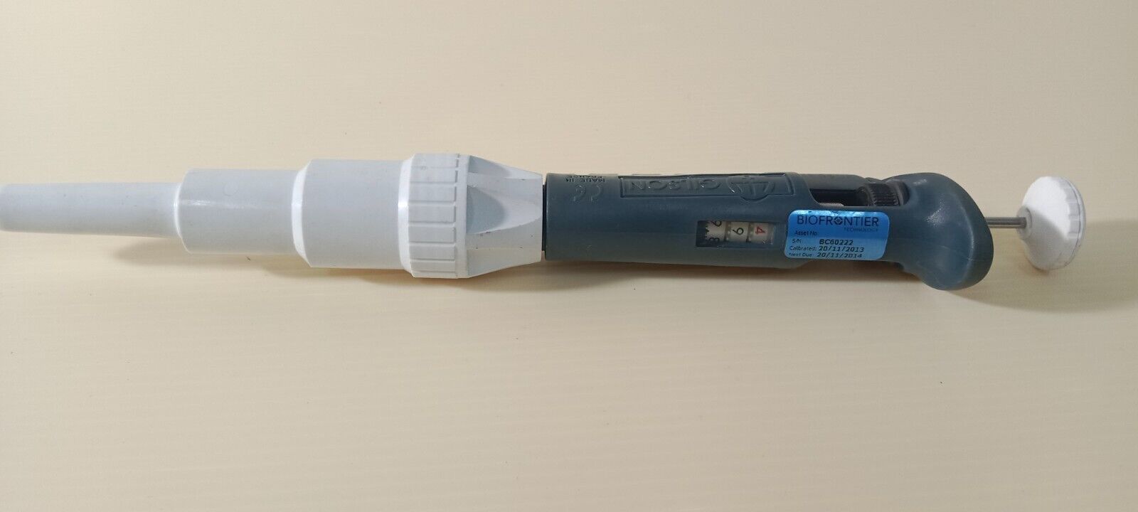 Gilson P5000 100-1000ul Adjustable Volume Pipetman Metal Ejector Single Channel - Image 7