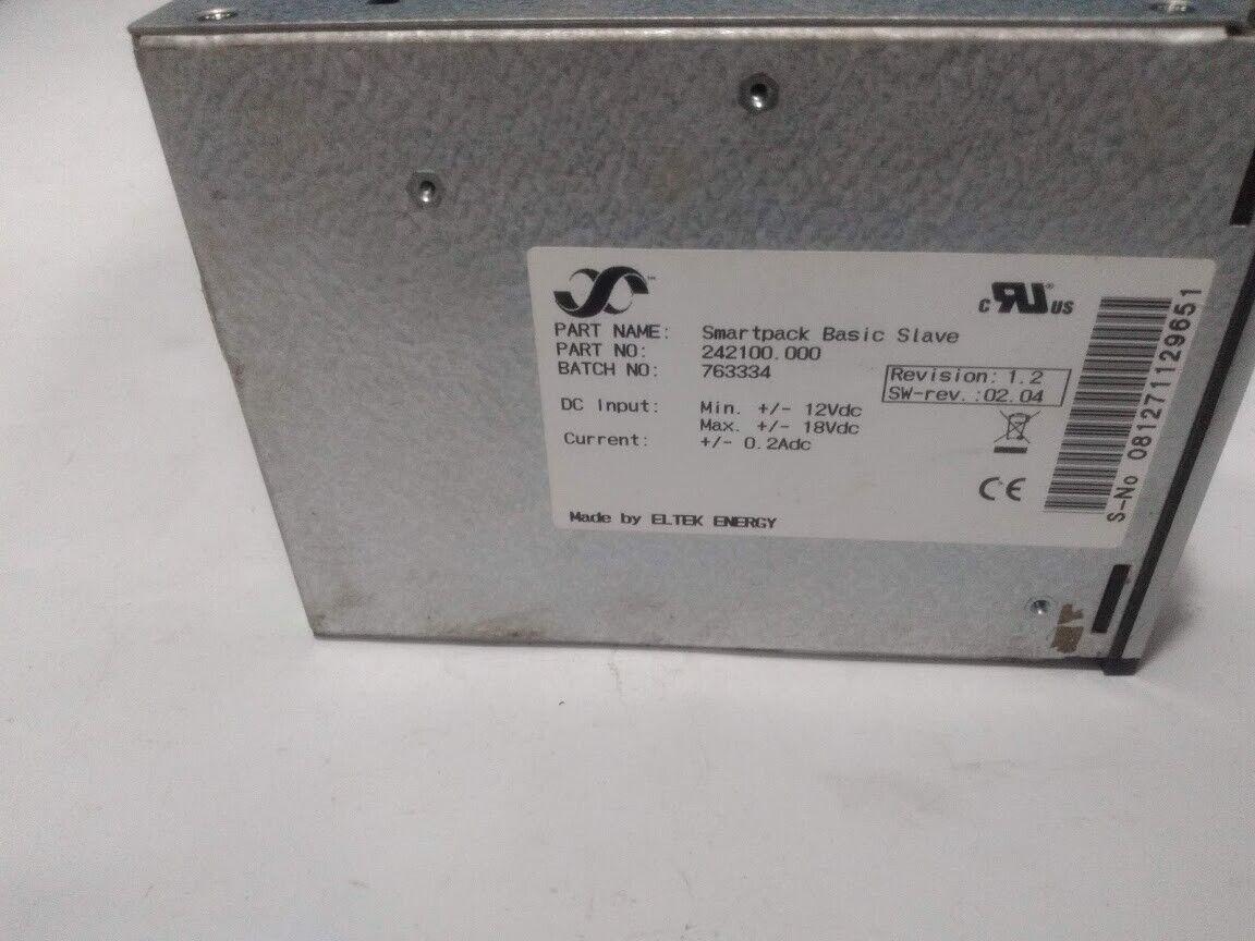 Eltek Energy 242100.000 Ver 1.2 SW-Ver.:2.04 SmartPack Basic Slave 242100000 - Image 8