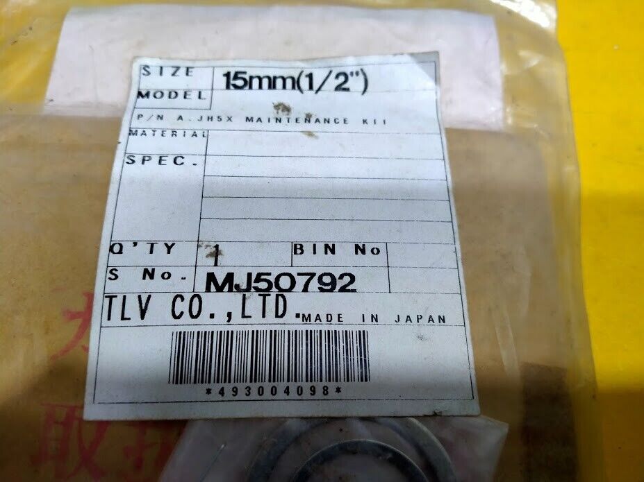 TLV A.JH5X 15mm(1/2") Free Float Steam Traps mantenance kit JH5X, JHS5X JHW5X - Image 2