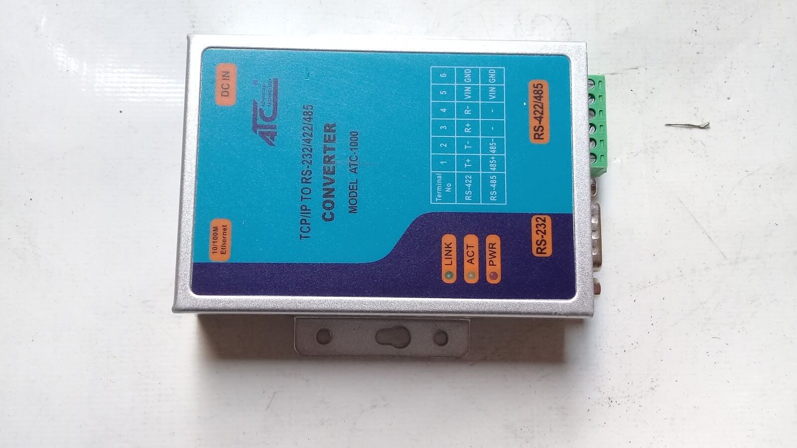 ATC Technology Co.,Ltd ATC-1000 TCP/IP TO RS232/422/485 Converter New - Image 2