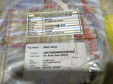 Rexroth bosch Favelle Favco  AMCX00099-000BSK Gearbox Seal (main) New