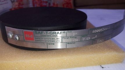 BS&B Safety Systems Inc MBV YR 2003 SAF-Graf Graphite Disk 15 PSIG 2 inch