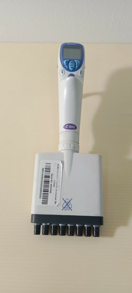 ELine Electronic E1200 Pipettor 8 Channel Biohit 9052305 50-1200ul 12 Channel