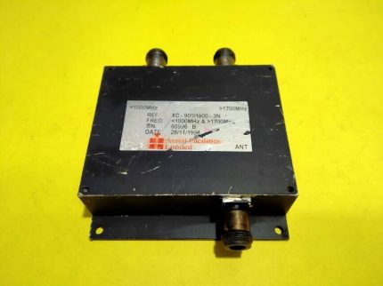 Aerial Facilities Limited Ref. XC-900/1800-3N Freq 1000MHz & 1700MHz